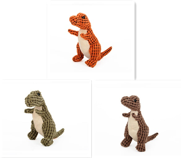 Durable Dinosaur Dog Toys: Squeaky, Plush Fun!