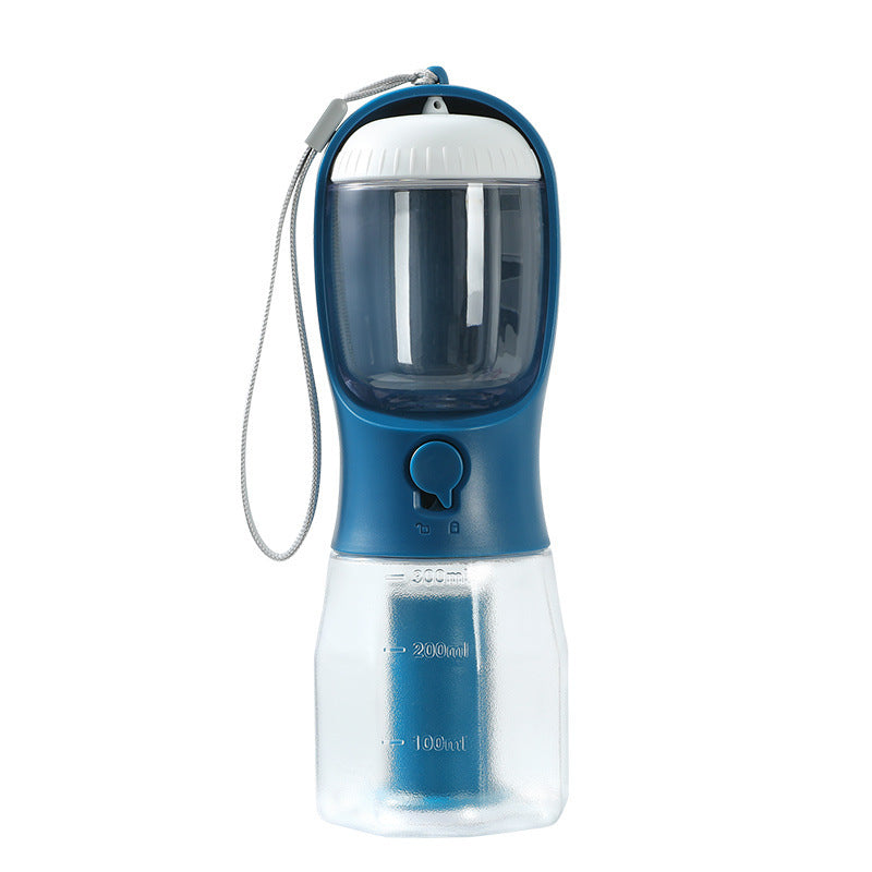 Three-in-One Portable Pet Cup with Food and Waste Bag