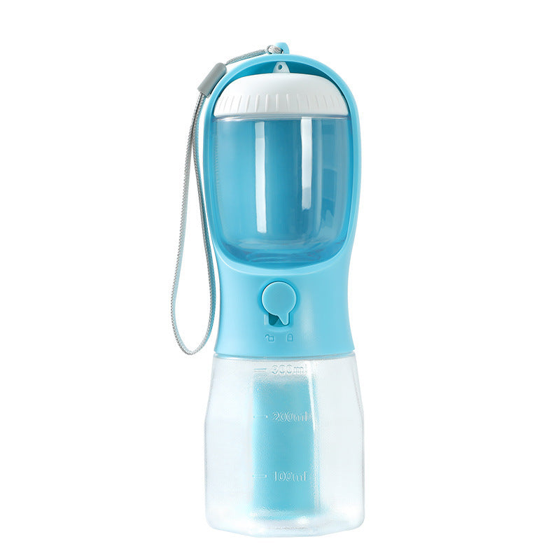 Three-in-One Portable Pet Cup with Food and Waste Bag