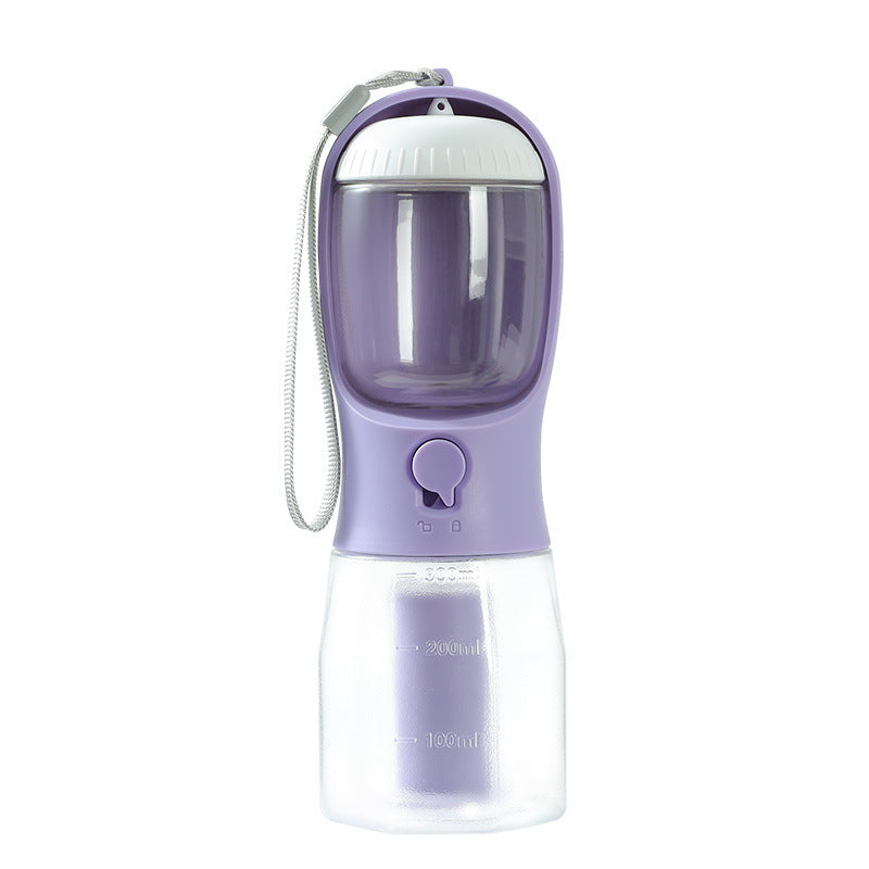 Three-in-One Portable Pet Cup with Food and Waste Bag